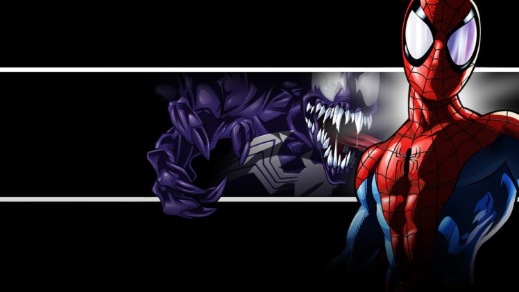 Ultimate Spider Man, Spider Man, Spidey, Venom HD Wallpaper Desktop Background