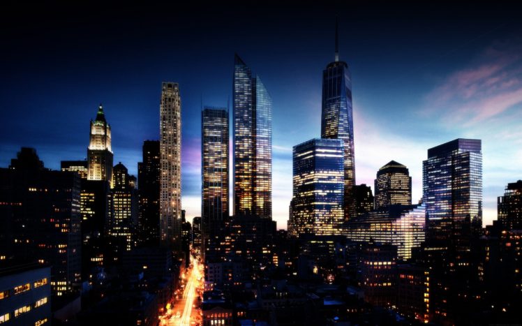 cityscape, Night, Building, Lights HD Wallpaper Desktop Background