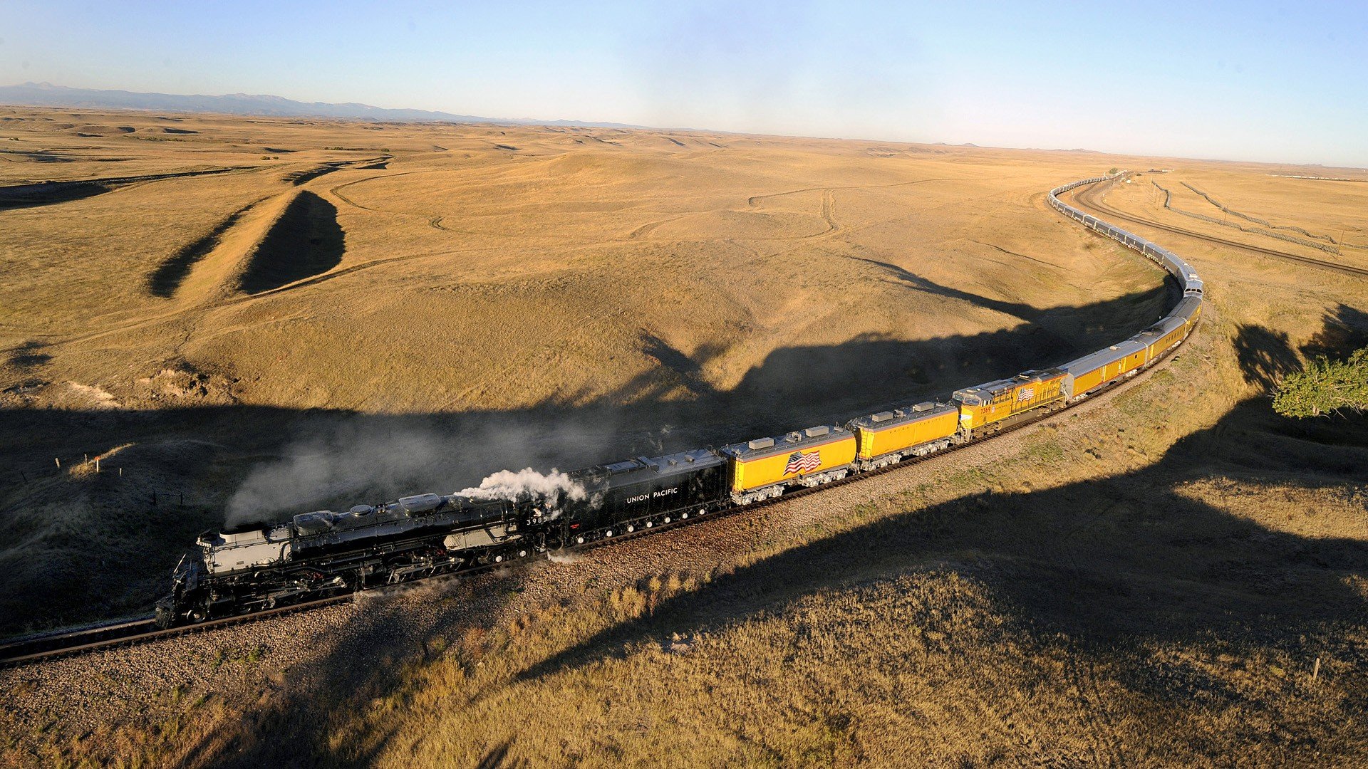 railway, Train station, Train, Desert, Steam locomotive, Diesel locomotives Wallpaper