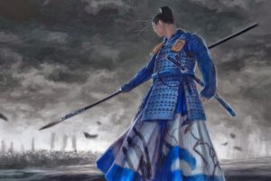 spear, Samurai, Battle, Gray, Daidoji Teruo