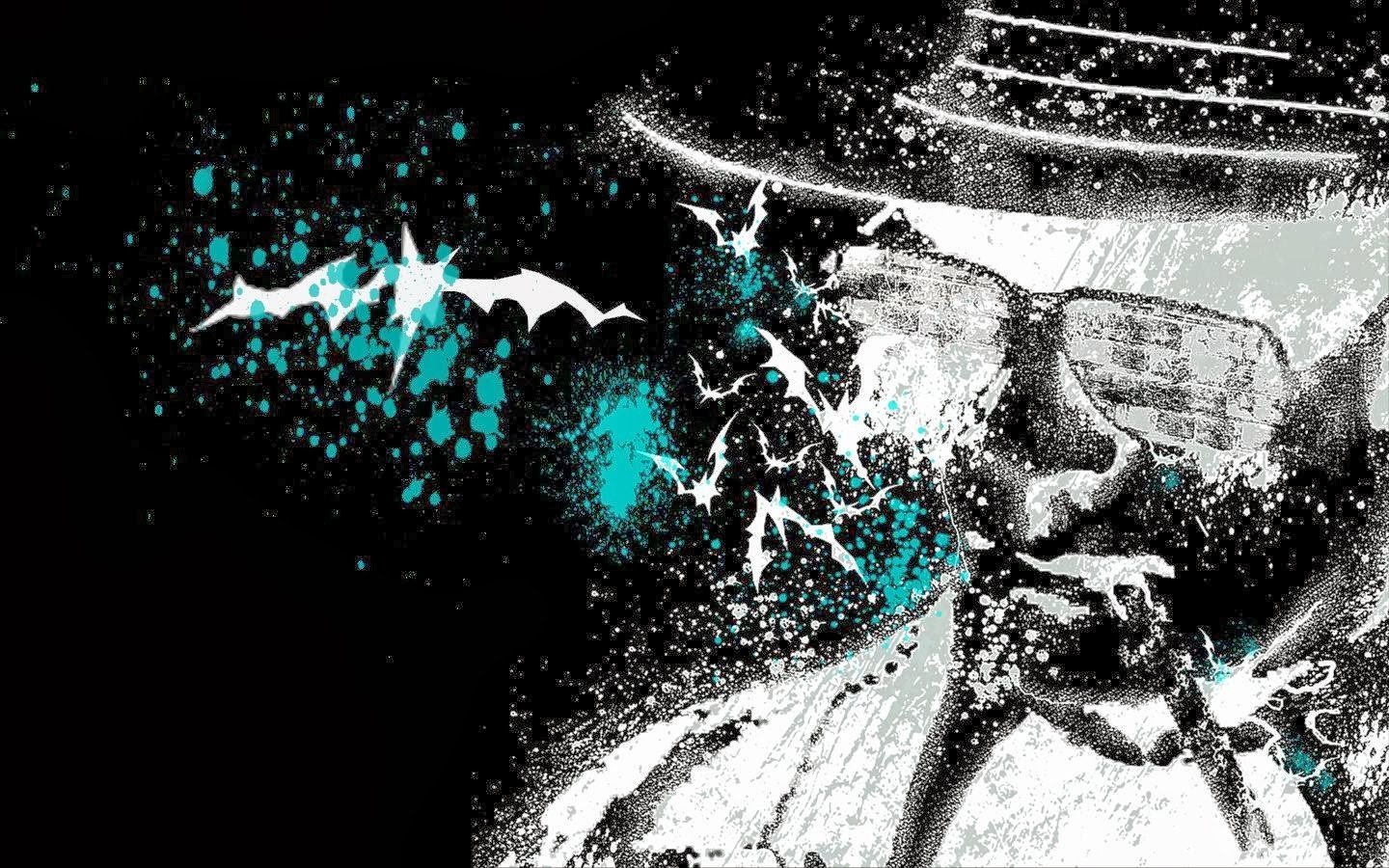 Hunter S. Thompson, Paint splatter, Inverted, Alex Cherry Wallpaper