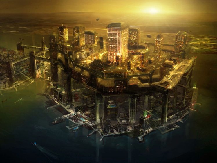 Deus Ex: Human Revolution, Concept art HD Wallpaper Desktop Background