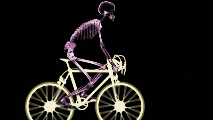 skeleton, X rays, Bicycle HD Wallpaper Desktop Background