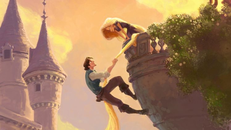 Rapunzel, Eugene "Flynn Rider" Fitzherbert, Disney princesses, Walt Disney HD Wallpaper Desktop Background