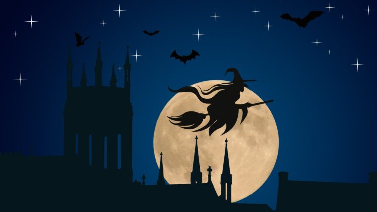 witch, Night HD Wallpaper Desktop Background