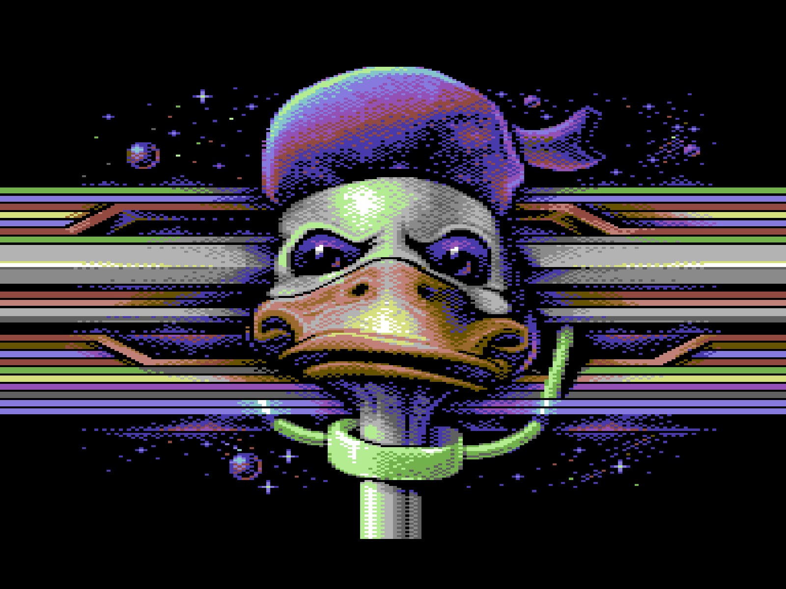 Commodore 64, Donald Duck, Pixels Wallpaper