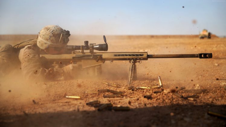 soldier, War, Sniper rifle, Rifles, Gun, Desert, M217 HD Wallpaper Desktop Background