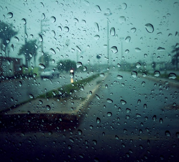 Imperatriz Water Drops Overcast Gloomy Glass Street