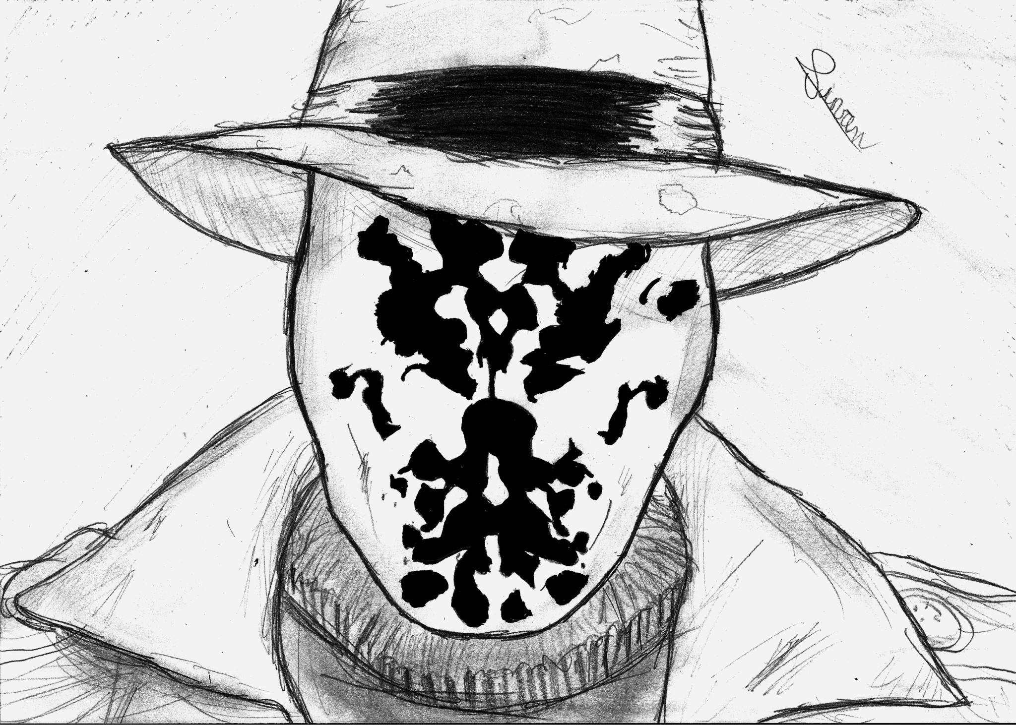 Rorschach, Drawing, Watchmen Wallpaper