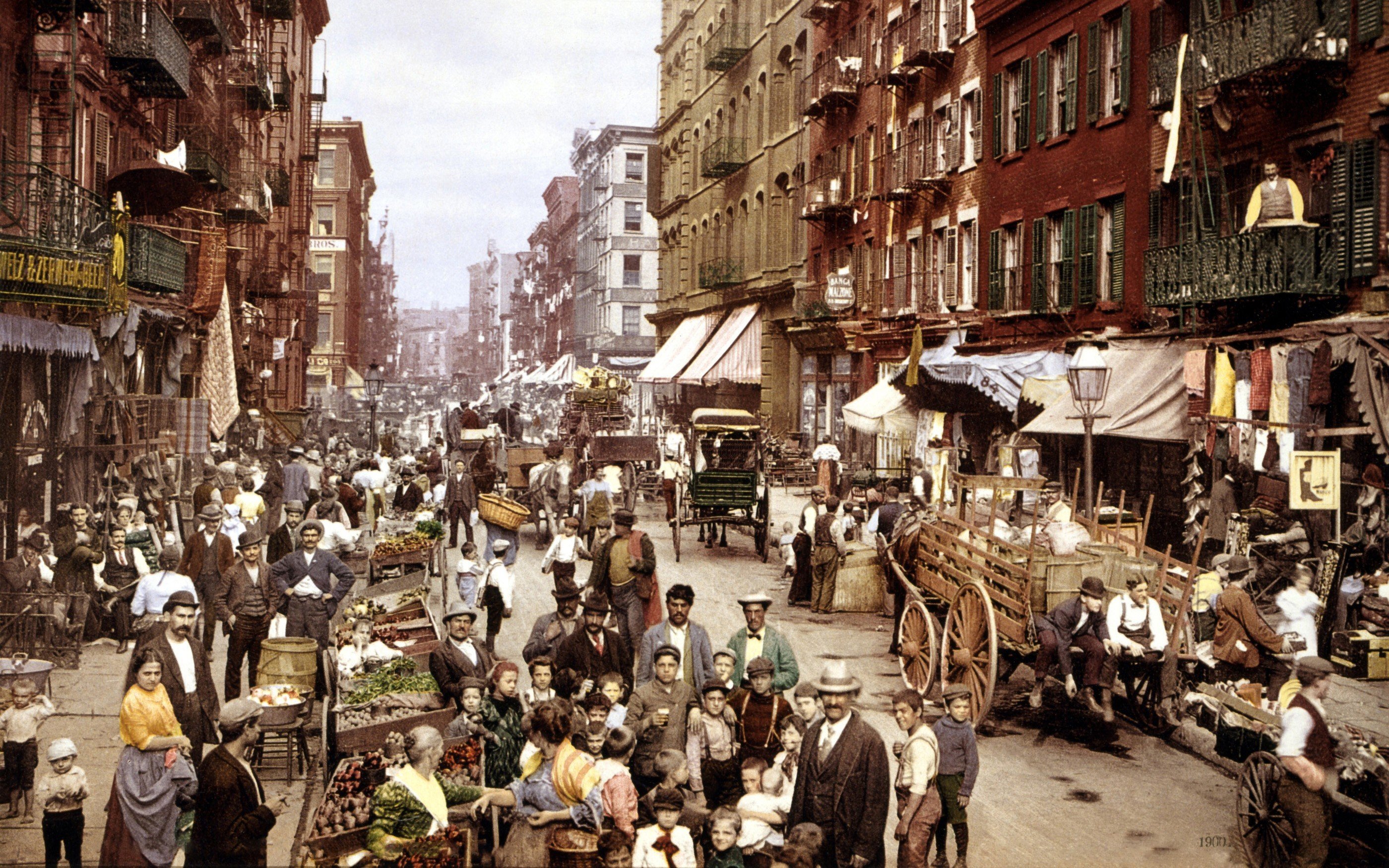 New York City, Colorized photos Wallpaper