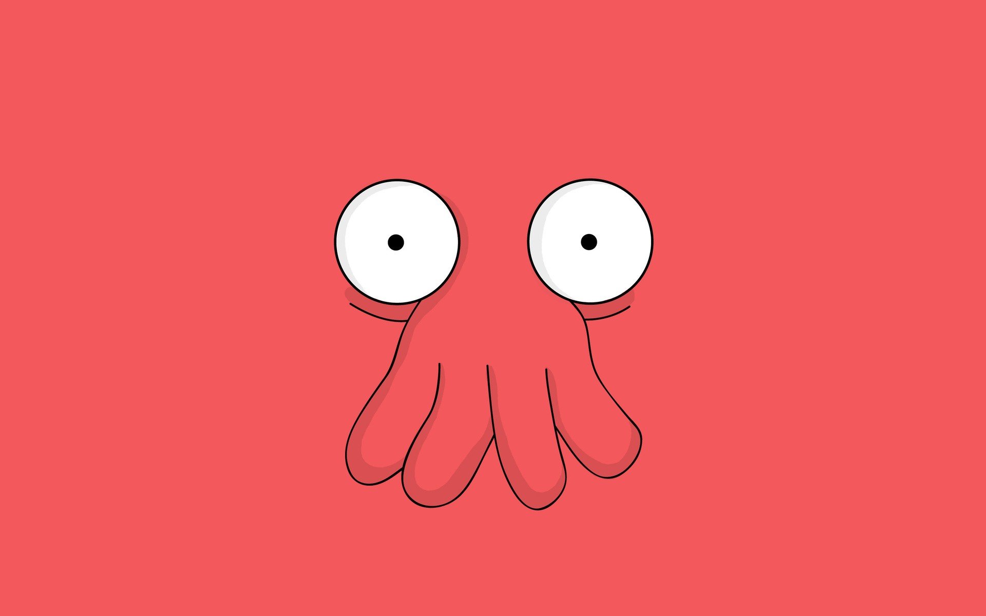 Futurama, Minimalism, Zoidberg Wallpaper