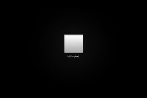 pixels, Minimalism, White, Square, Black background