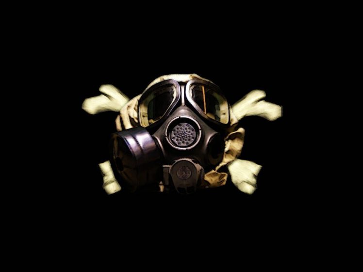 gas masks, Bones HD Wallpaper Desktop Background