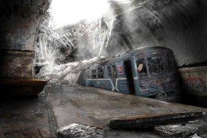 subway, Abandoned, Dystopian, Ruin