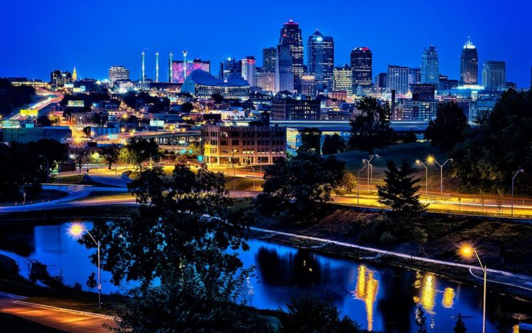 moon, Night, Kansas City, Purple HD Wallpaper Desktop Background