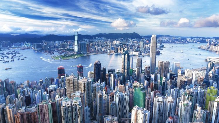 Hong Kong, Cityscape, Building HD Wallpaper Desktop Background