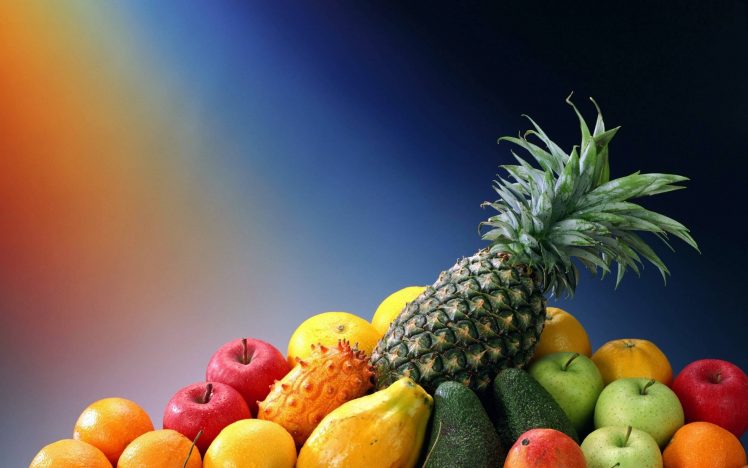 apples, Orange (fruit), Pineapples HD Wallpaper Desktop Background