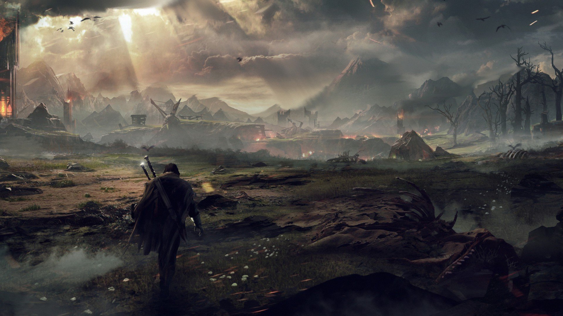 drawing, Dystopian, Middle earth: Shadow of Mordor Wallpaper