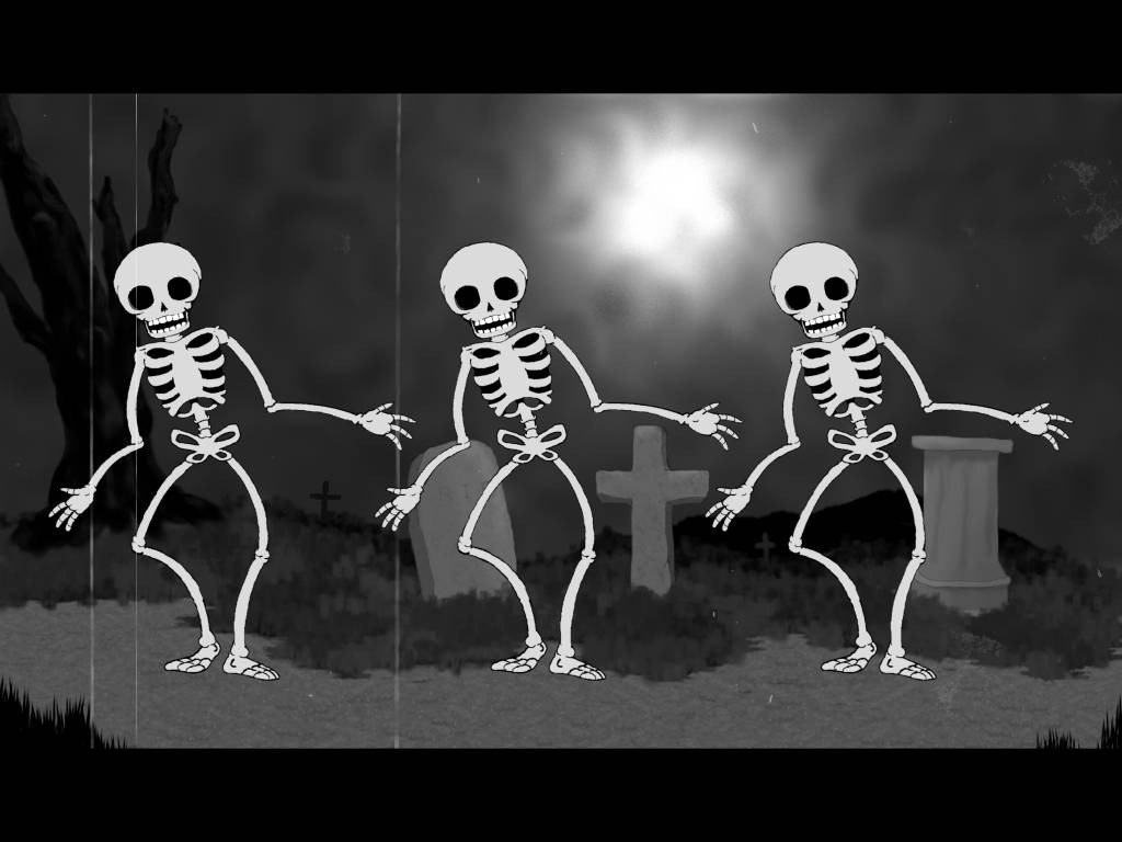 Halloween, Skeleton, Graveyards Wallpaper