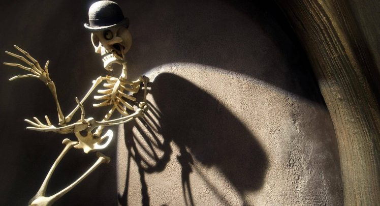 Halloween, Skeleton, Sunlight HD Wallpaper Desktop Background