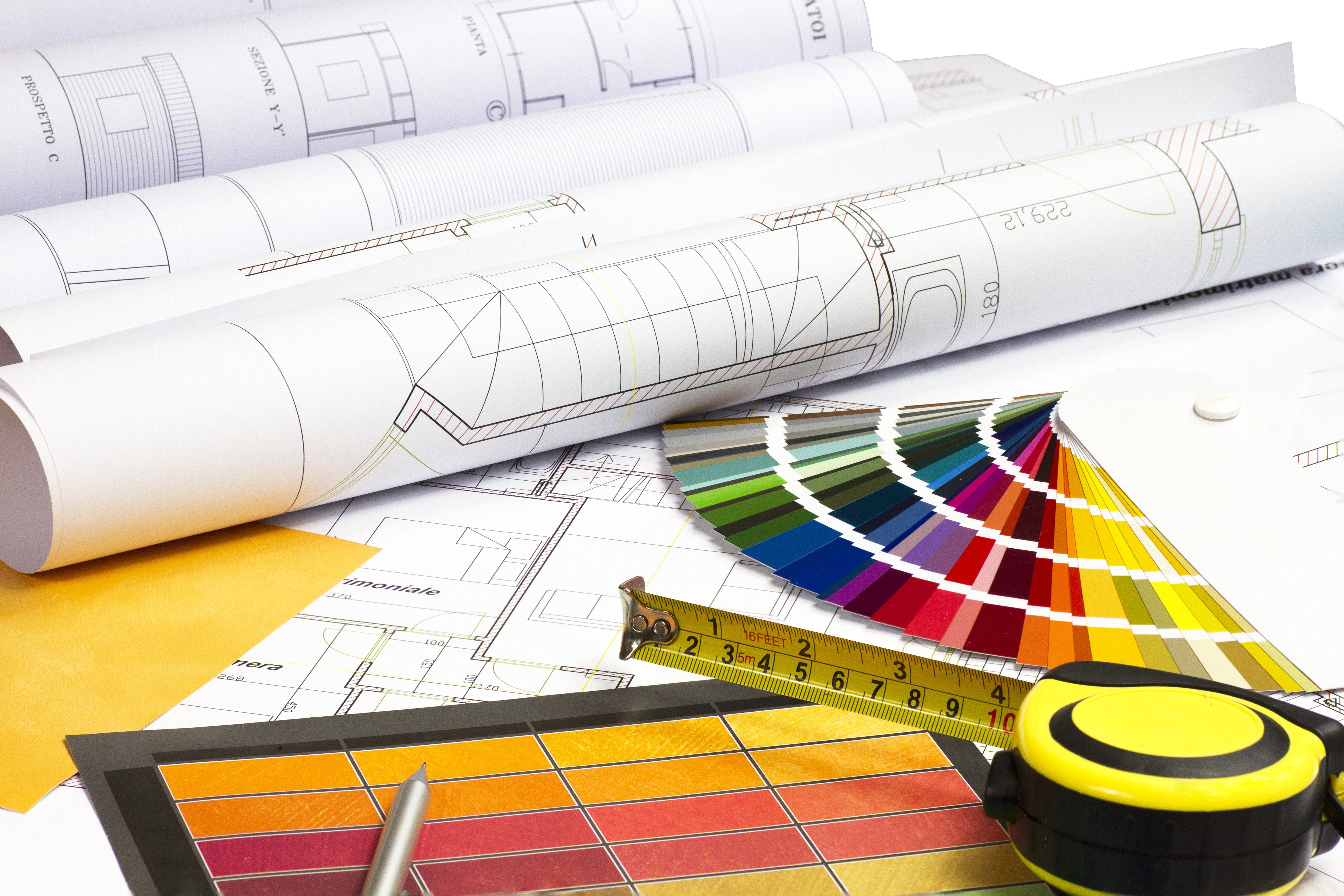 paper, Architecture, Sheet, Pencils, Colorful, Engineering, Sketches Wallpaper