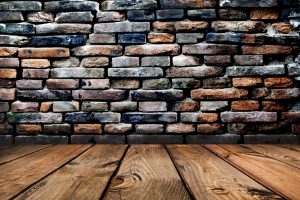 walls, Bricks, Wood, Wooden surface, Worms eye view
