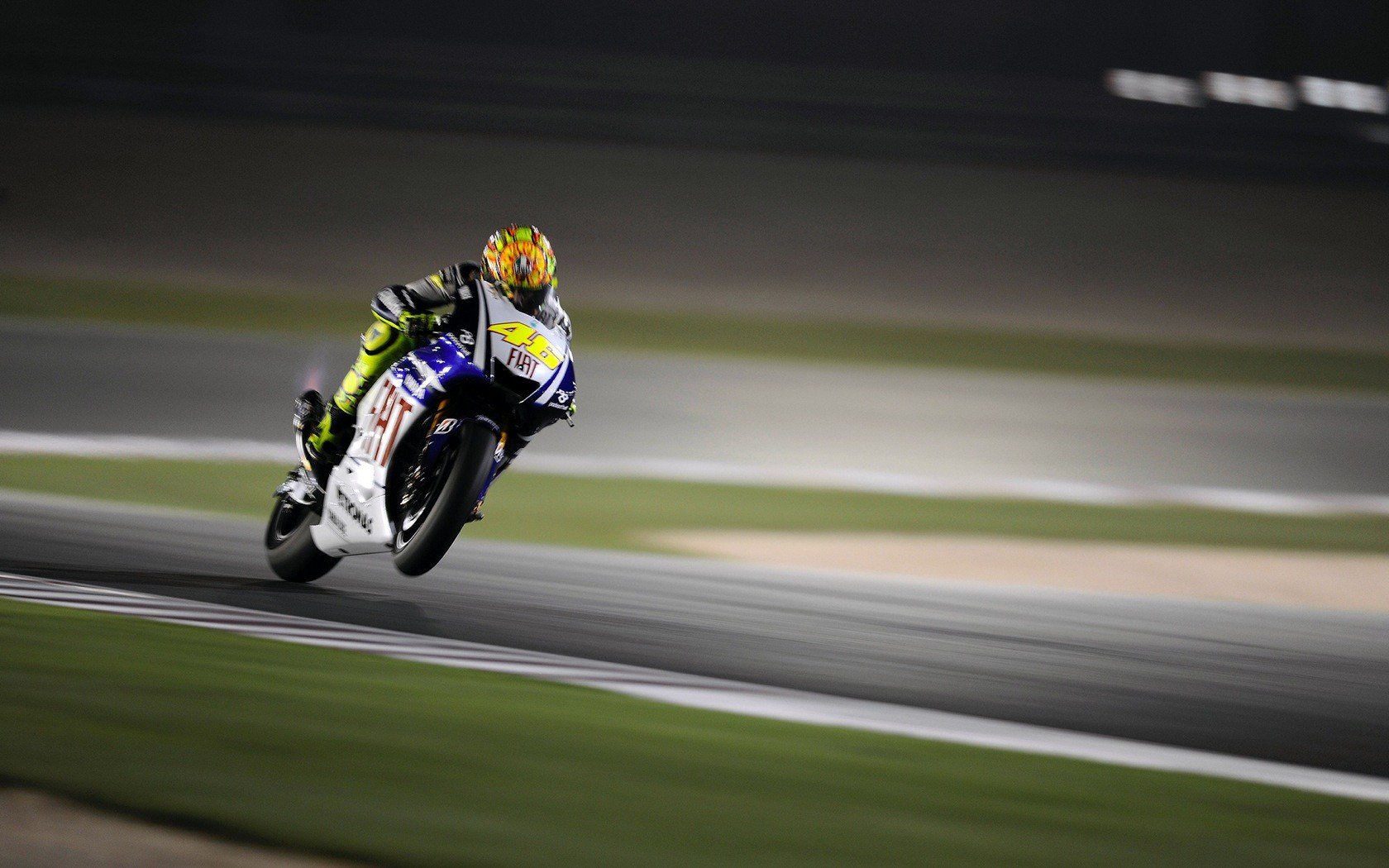 racing, Valentino Rossi, Blurred Wallpaper