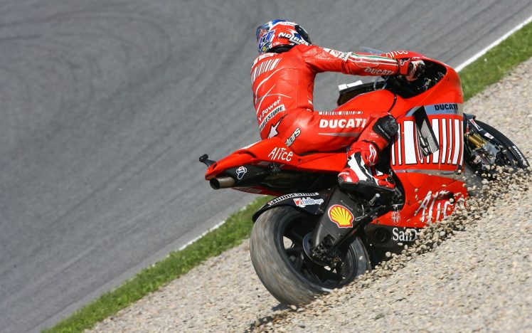 Moto GP, Casey Stoner, Ducati HD Wallpaper Desktop Background