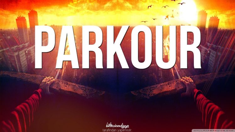 parkour, Symmetry HD Wallpaper Desktop Background