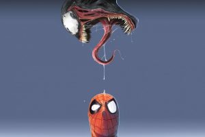 drawing, Venom, Spider Man
