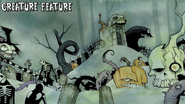 music, Halloween, Skeleton, Creature Feature HD Wallpaper Desktop Background