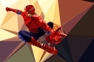 low poly, Spider Man