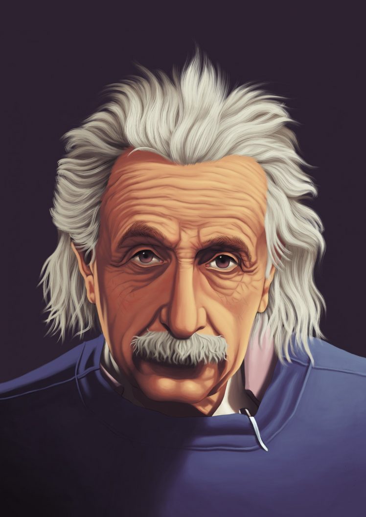 Albert Einstein, Soft shading Wallpapers HD / Desktop and Mobile Backgrounds