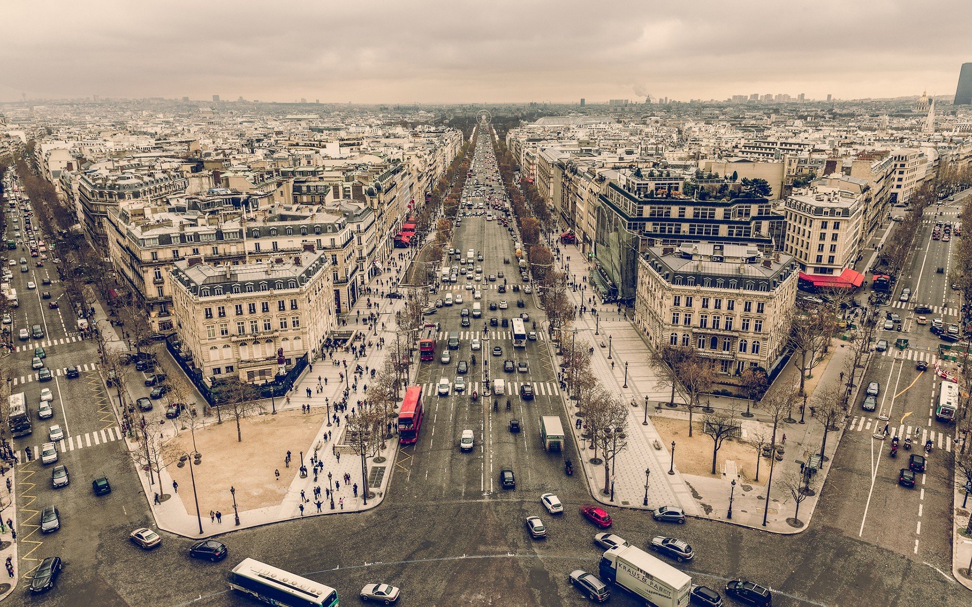 cityscape, Building, Street, Paris, Champs Élysées Wallpaper