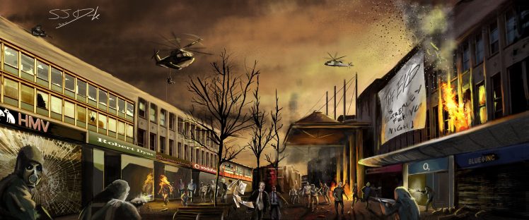 zombies, Apocalyptic HD Wallpaper Desktop Background
