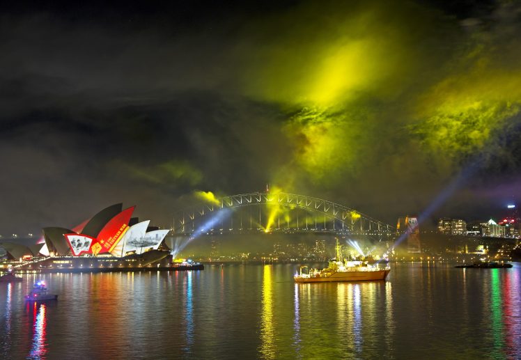 Sydney, Lights, Australia HD Wallpaper Desktop Background