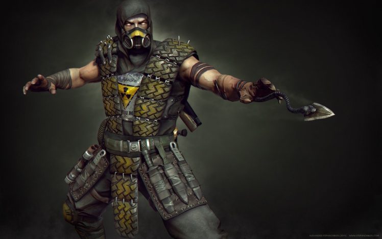 Scorpion (character), Mortal Kombat HD Wallpaper Desktop Background