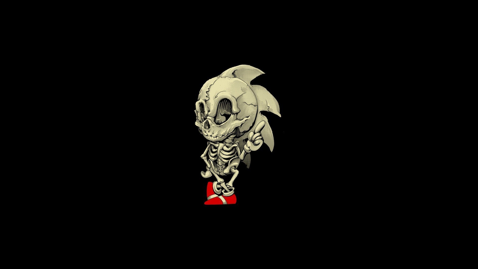 Sonic, Skeleton Wallpaper