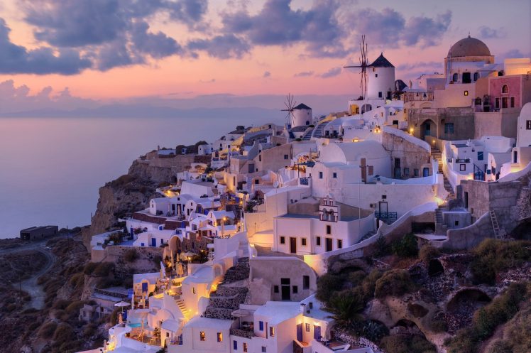 Greece, Santorini HD Wallpaper Desktop Background