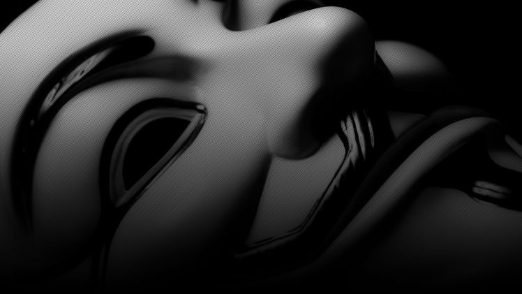 Anonymous, Black HD Wallpaper Desktop Background