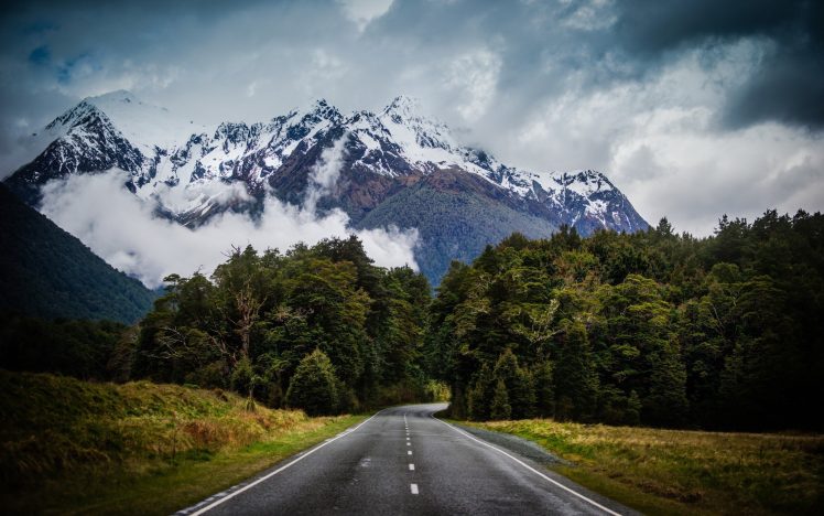 road, New Zealand HD Wallpaper Desktop Background