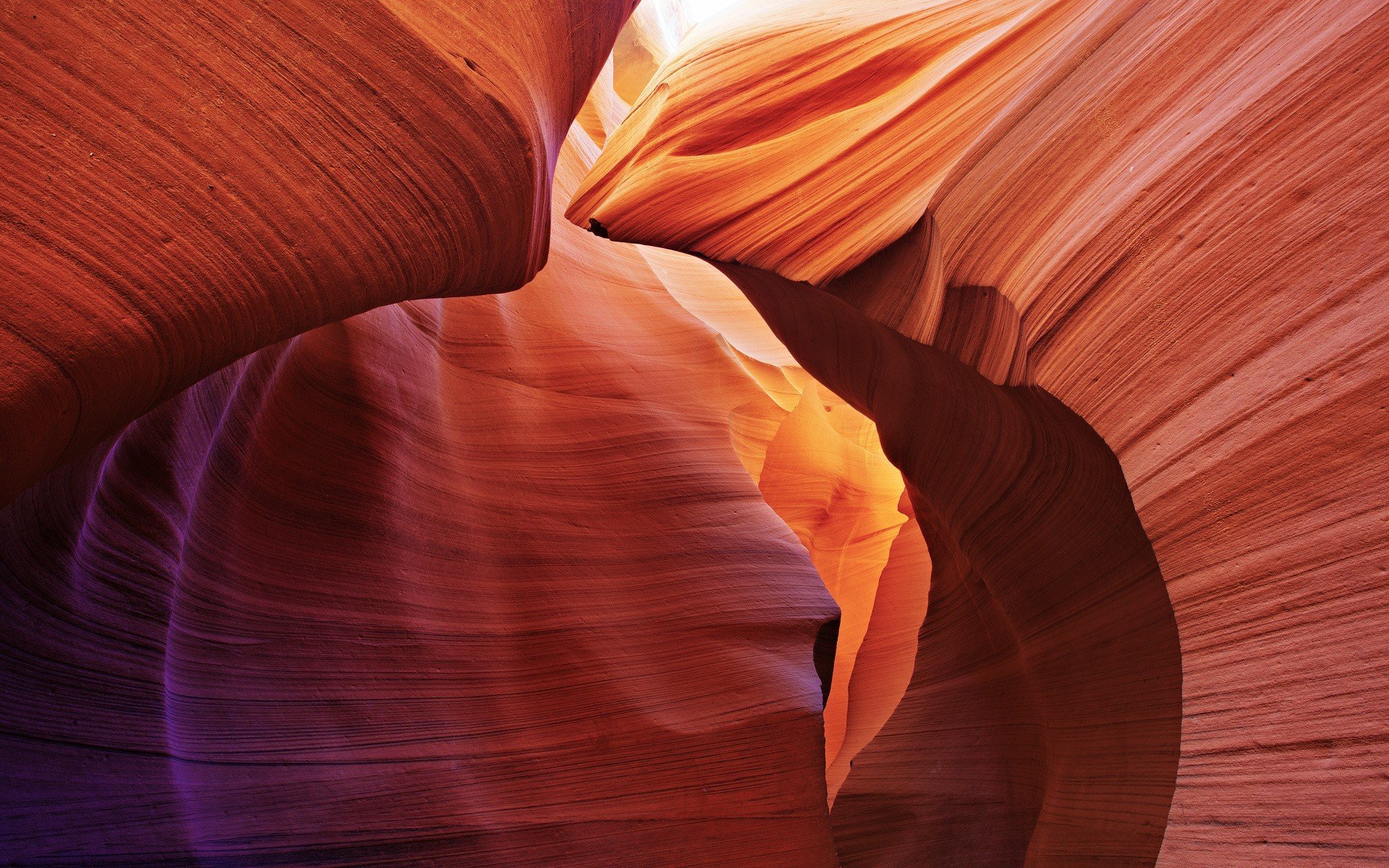 Antelope Canyon, Arizona, Rock formation, Sunlight Wallpaper