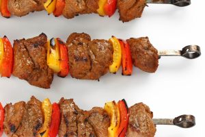 kebabs, Barbecue, Food, Meat, Bell peppers