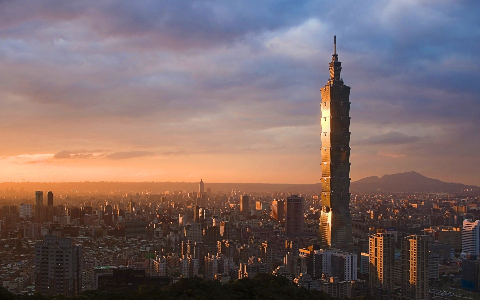 cityscape, Taipei, Taipei 101 Wallpaper