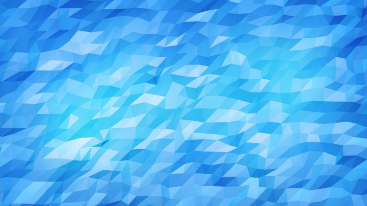 low poly, Blue HD Wallpaper Desktop Background
