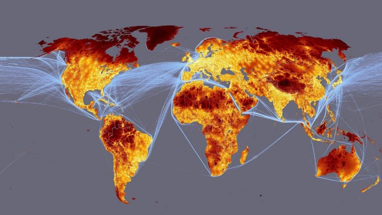 world map, Map, Population HD Wallpaper Desktop Background