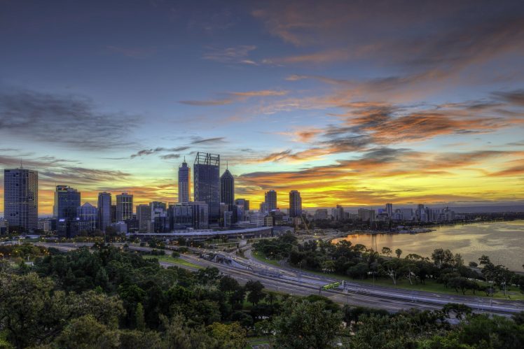city, Cityscape, Australia, Perth HD Wallpaper Desktop Background