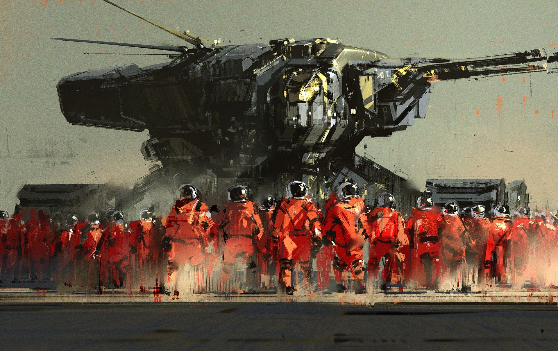 astronaut, Painting Wallpaper