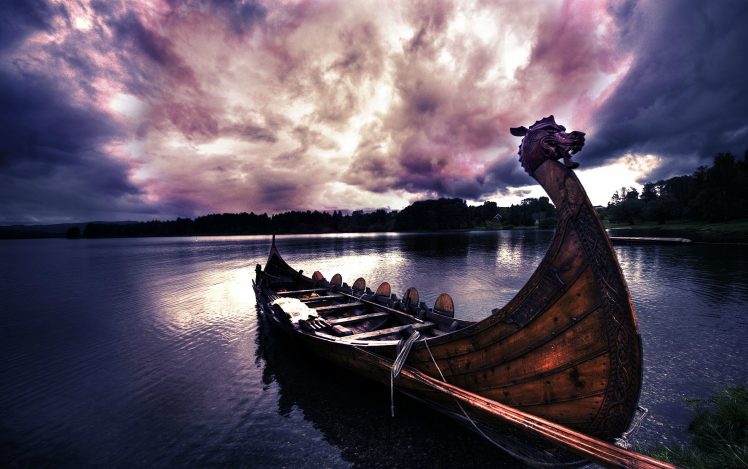 Vikings, Longships HD Wallpaper Desktop Background