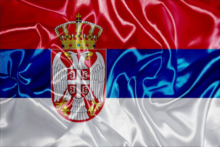 Serbia, Flag, Satin HD Wallpaper Desktop Background